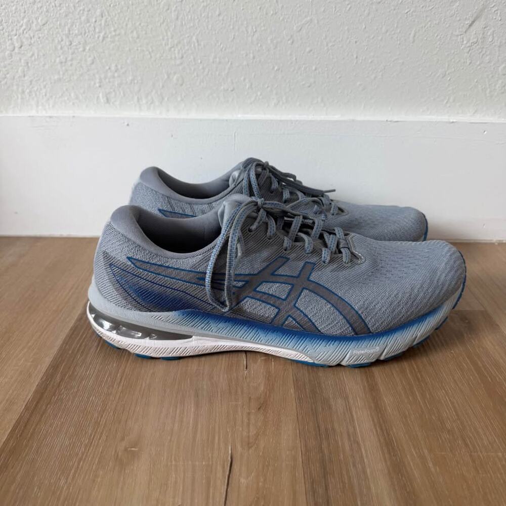 Men’s ASICS GT 2000 10 Sheetrock/Electric Blue Size 11 Wide - Picture 1 of 10
